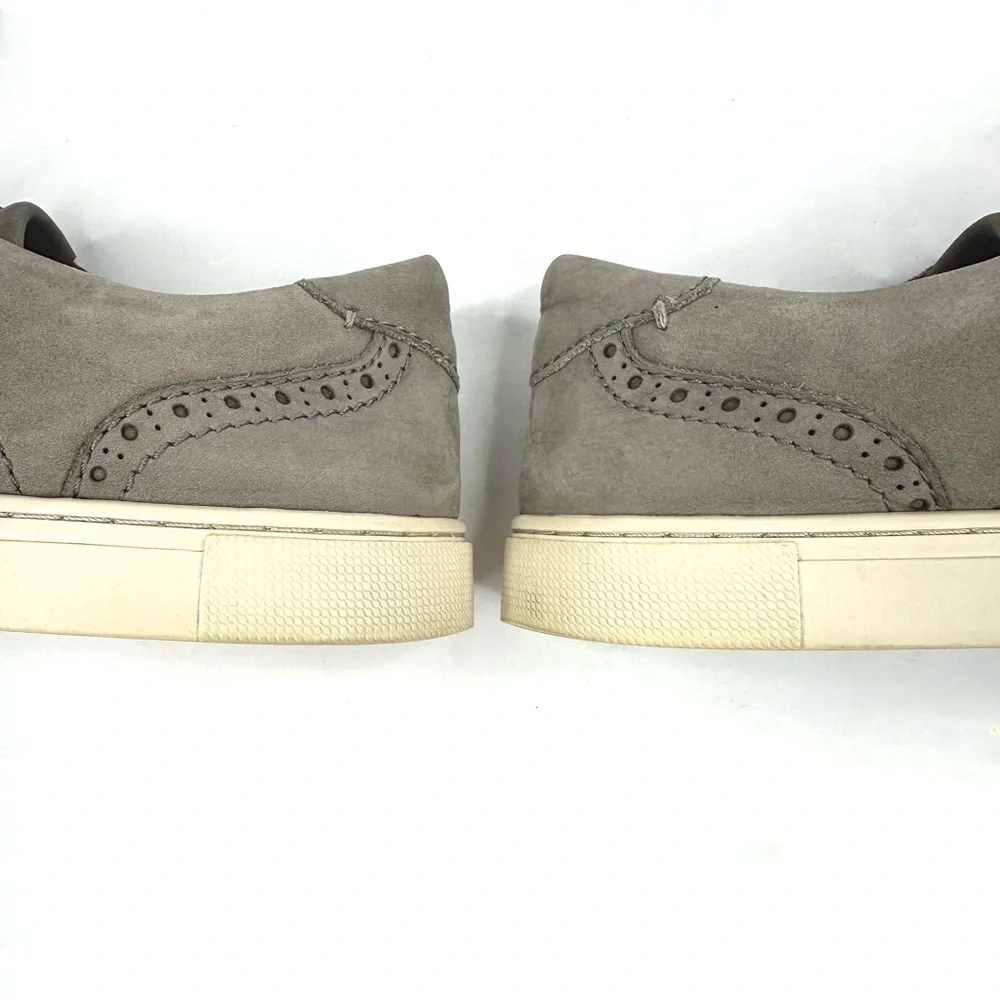 Frye gray Kiltie fringe sneaker Oxford preppy loafer brogue wingtip buckle 7.5 - Picture 11 of 13